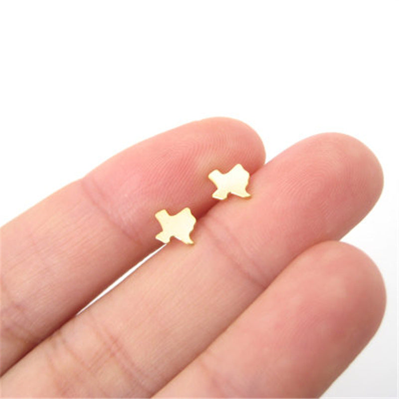 Texas State Shaped Earrings