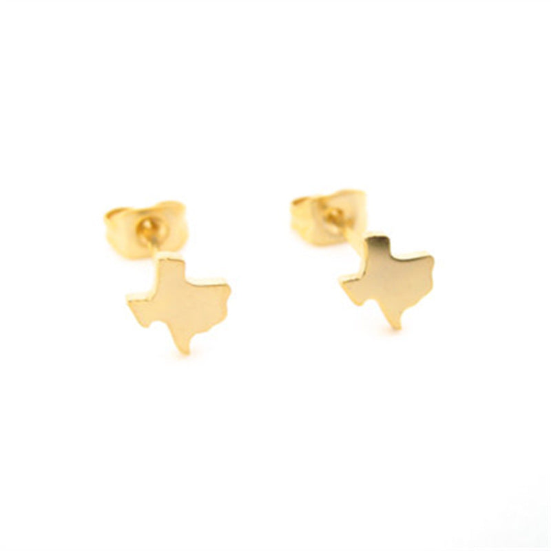 Texas State Shaped Earrings