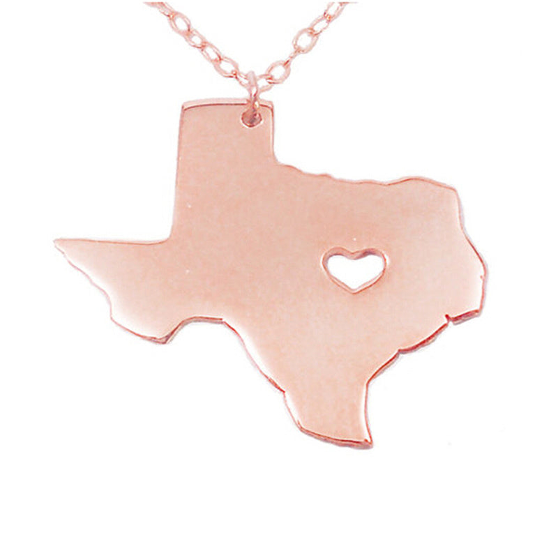 Heart of Texas State Necklace
