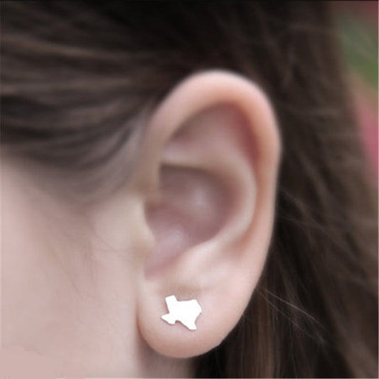 Texas State Shaped Earrings