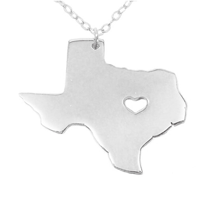Heart of Texas State Necklace