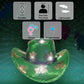 St Patrick's Day Green With Light Cowboy Hat